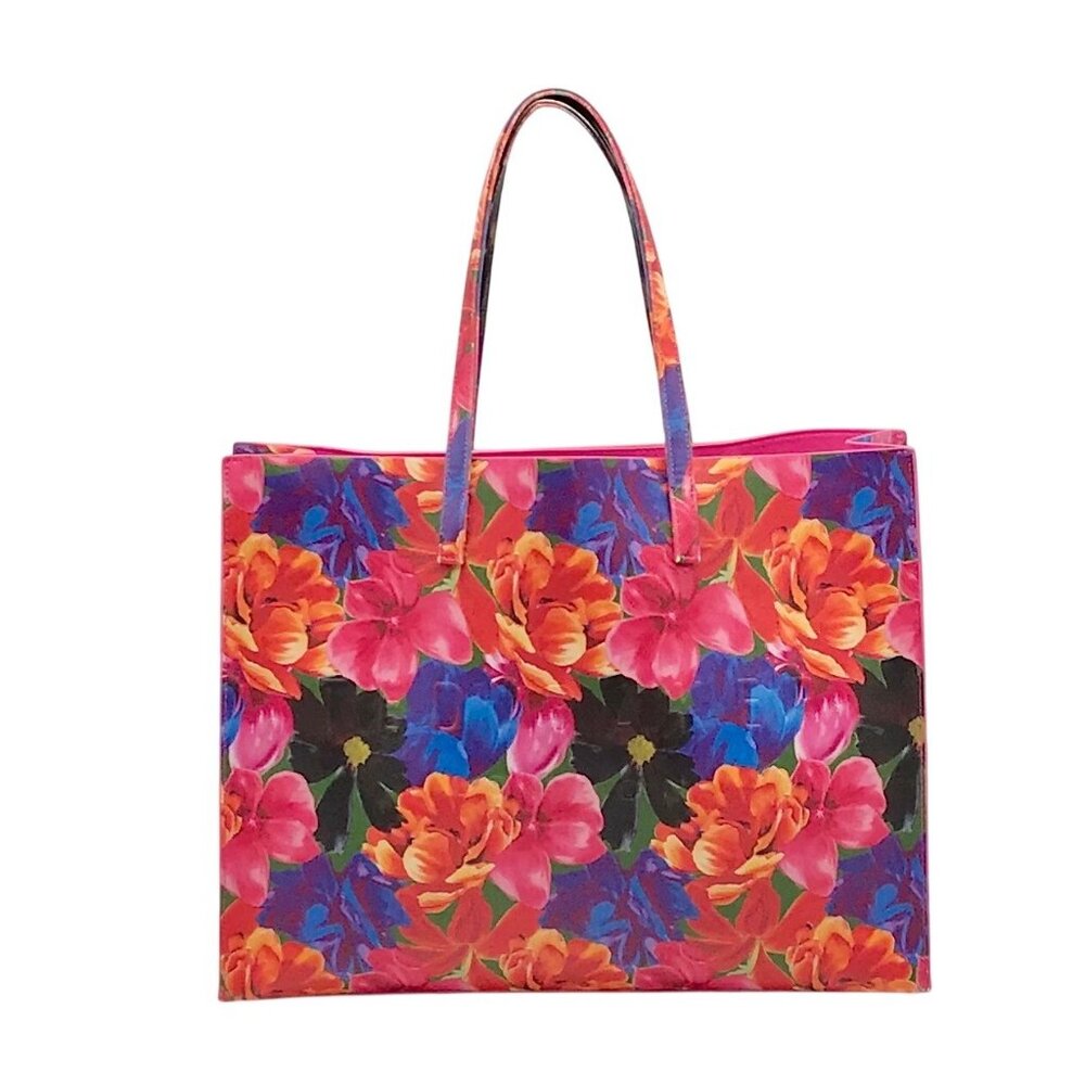 The Icon Tote Pink Floral Print Tote bag